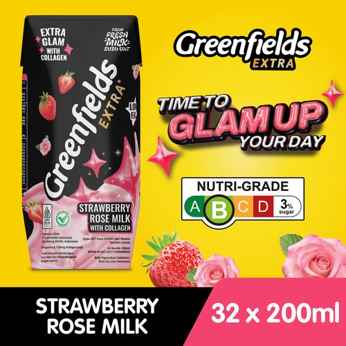 UHT Extra Strawberry Rose Milk with Collagen