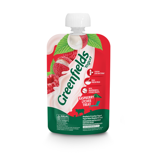 Yogurt Pouch Raspberry Lychee Treat