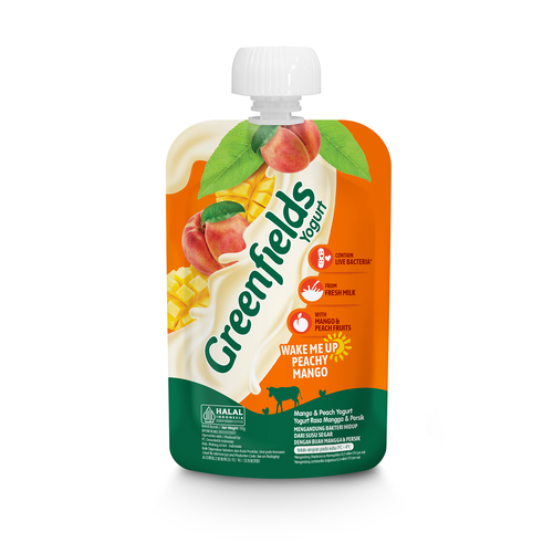 Yogurt Pouch Wake Me Up Peachy Mango