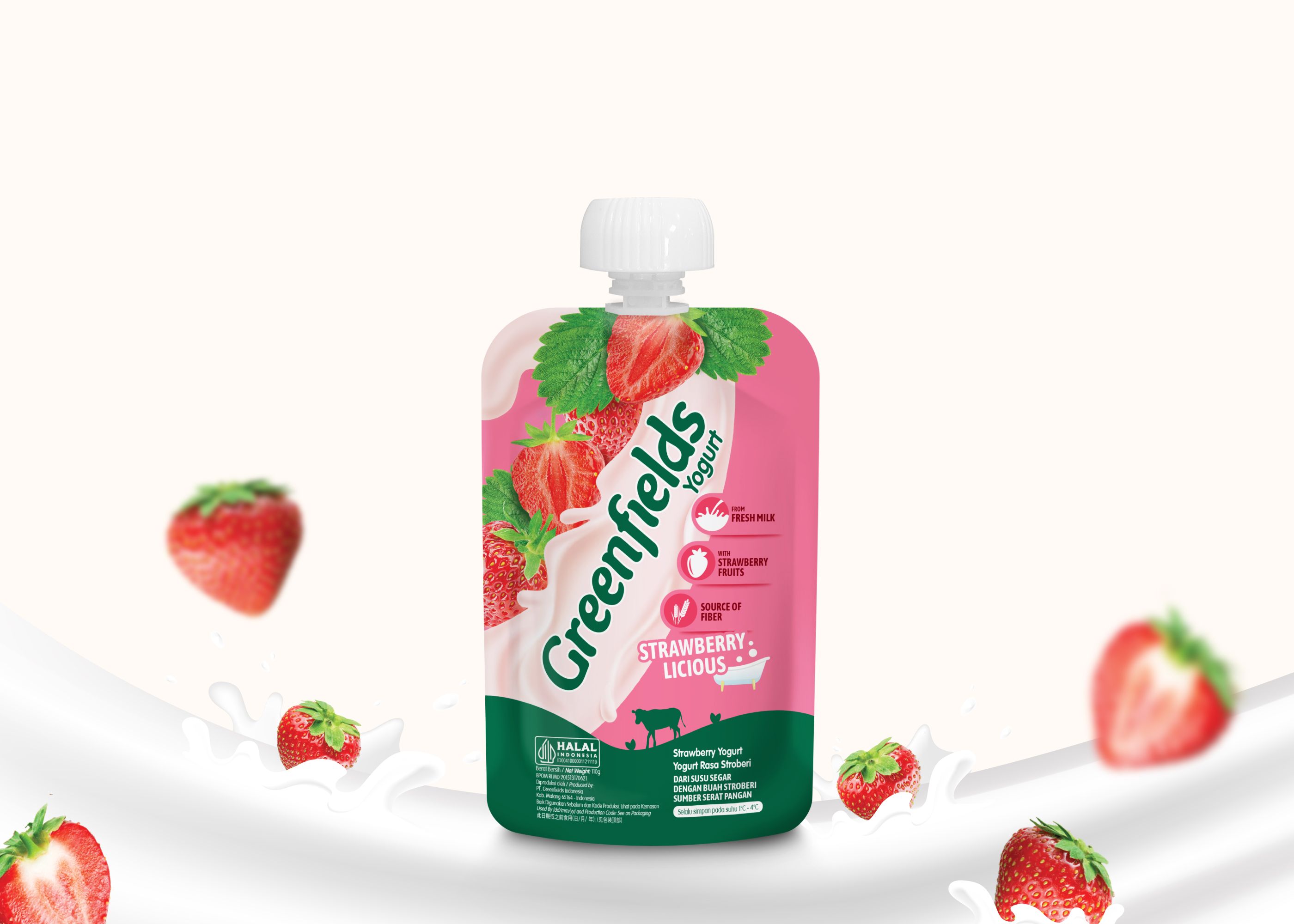 Yogurt Pouch Strawberry Licious