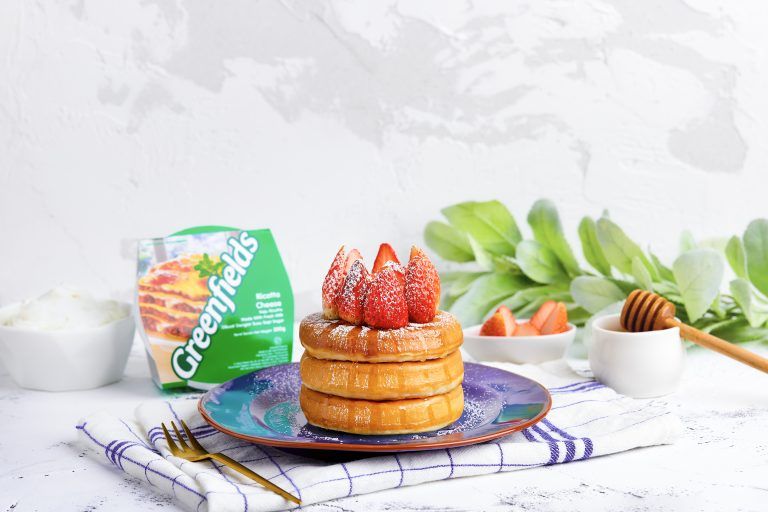 Ricotta Cheese Strawberry Pancake