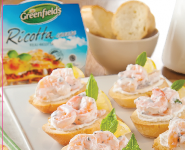 Shrimp and Ricotta Bruschetta